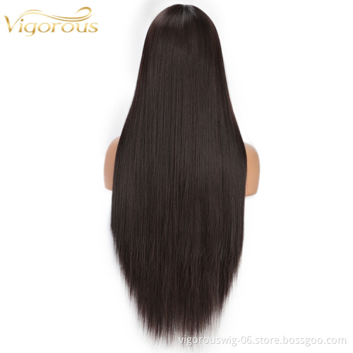 Vigorous Vendors for black women wholesale prices long cosplay wigs synthetic hair with frontal lace